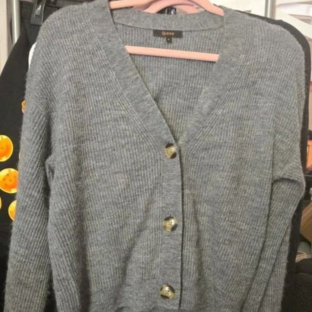 NEW!!!    Quince Baby Alpaca Wool Cropped Cardigan